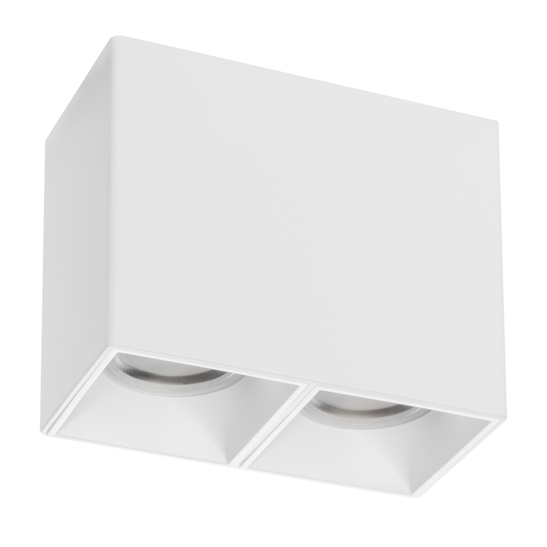 213366 Рамка (светильник) PVC д/LED-модулей 941хх и LED-ламп D50мм RULLO 2x QUAD БЕЛЫЙ в строительном магазине