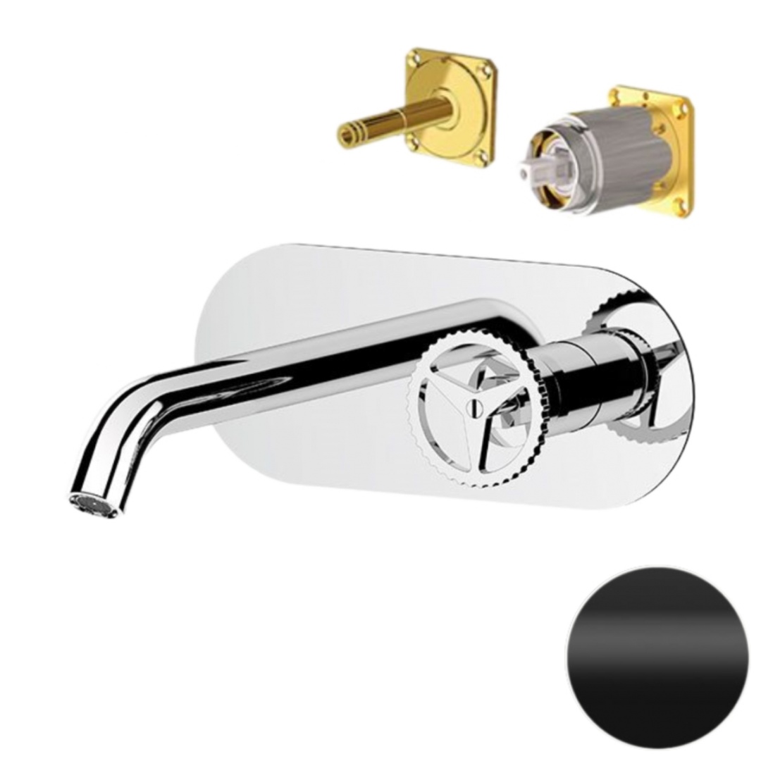 Смеситель для раковины Remer Chrono CH15KBNO, черный матовый в строительном магазине