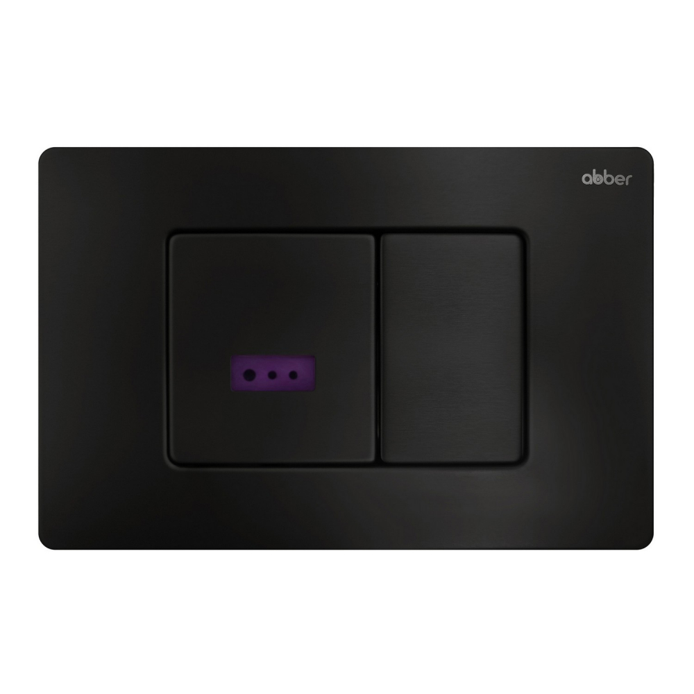 Кнопка смыва сенсорная ABBER AC0122SMB черная матовая в строительном магазине
