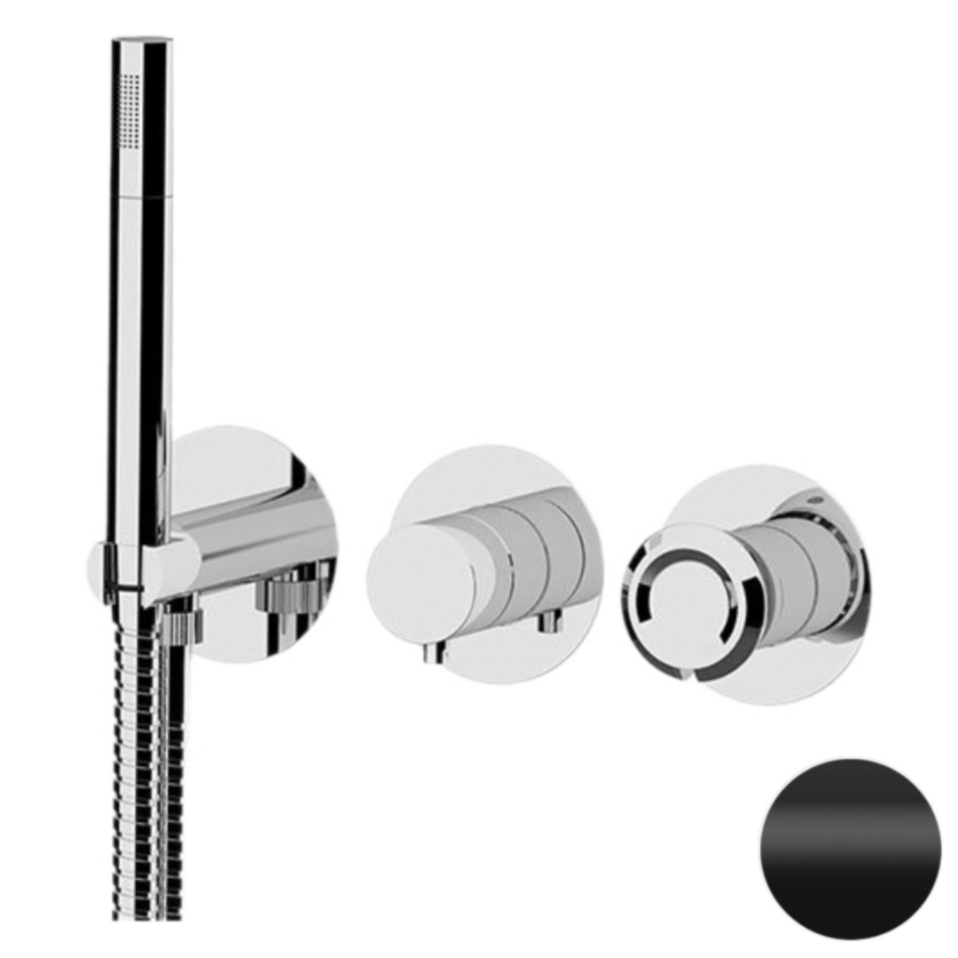 Смеситель для душа Remer Element ET97D2PNO, черный матовый в строительном магазине