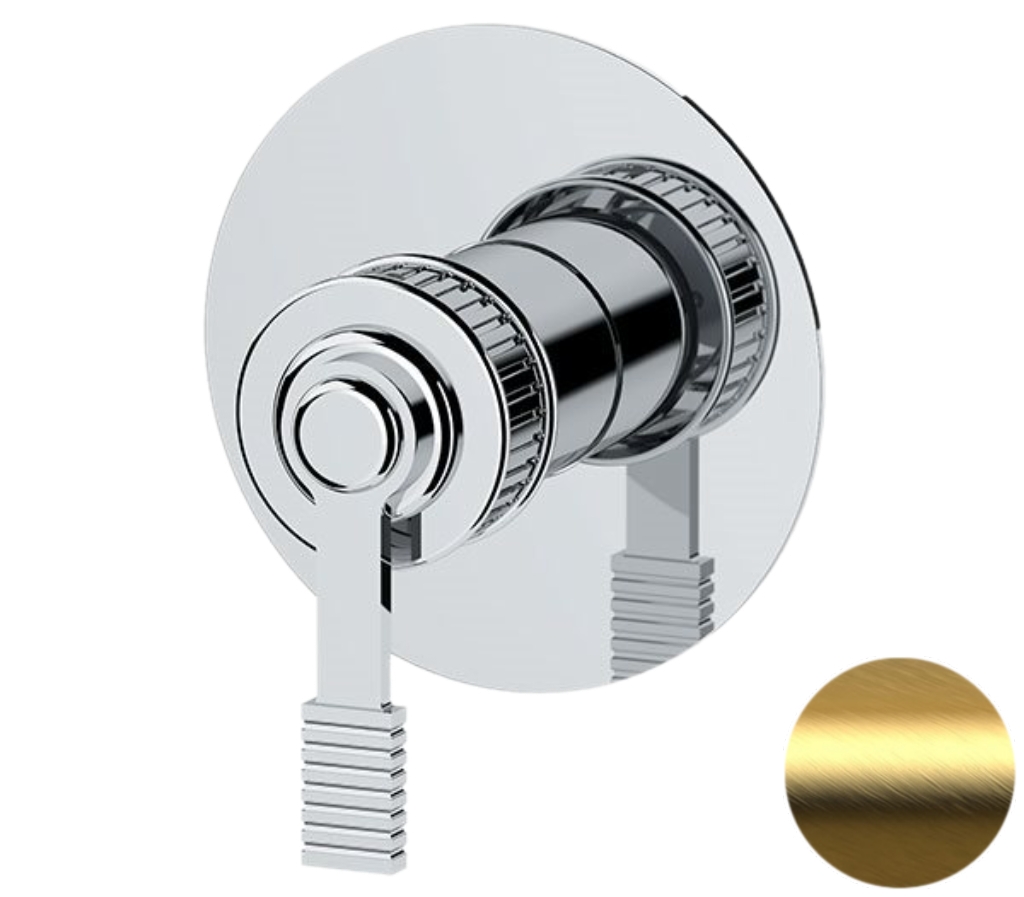 Смеситель для душа Remer Atelier AL30LBG, золото брашированное в строительном магазине