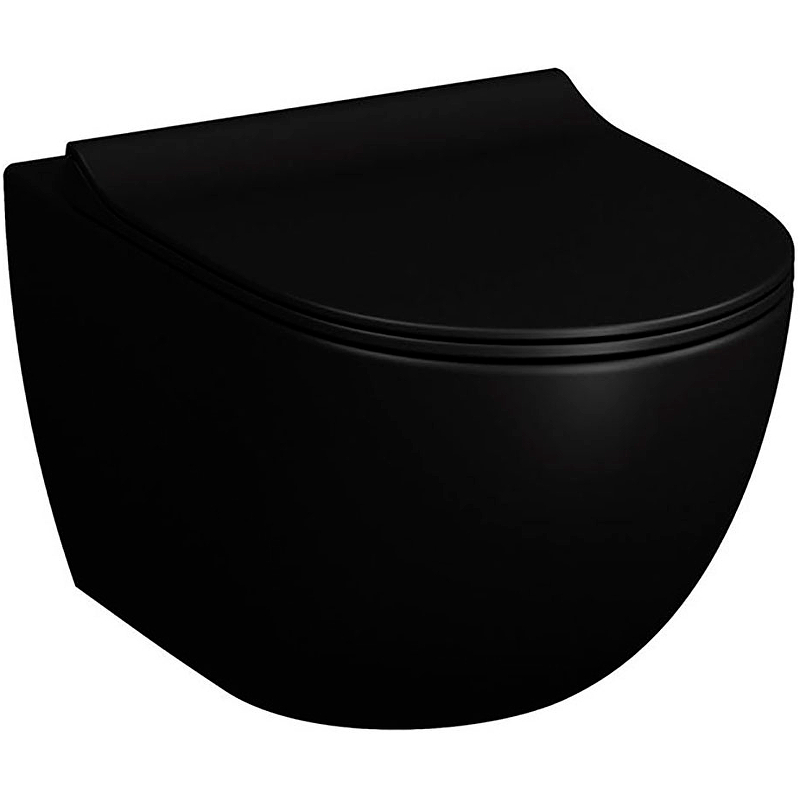 Крышка-сиденье Vitra Sento 7748B083-0101 тонкое, дюропласт, микролифт, матовый черный в строительном магазине