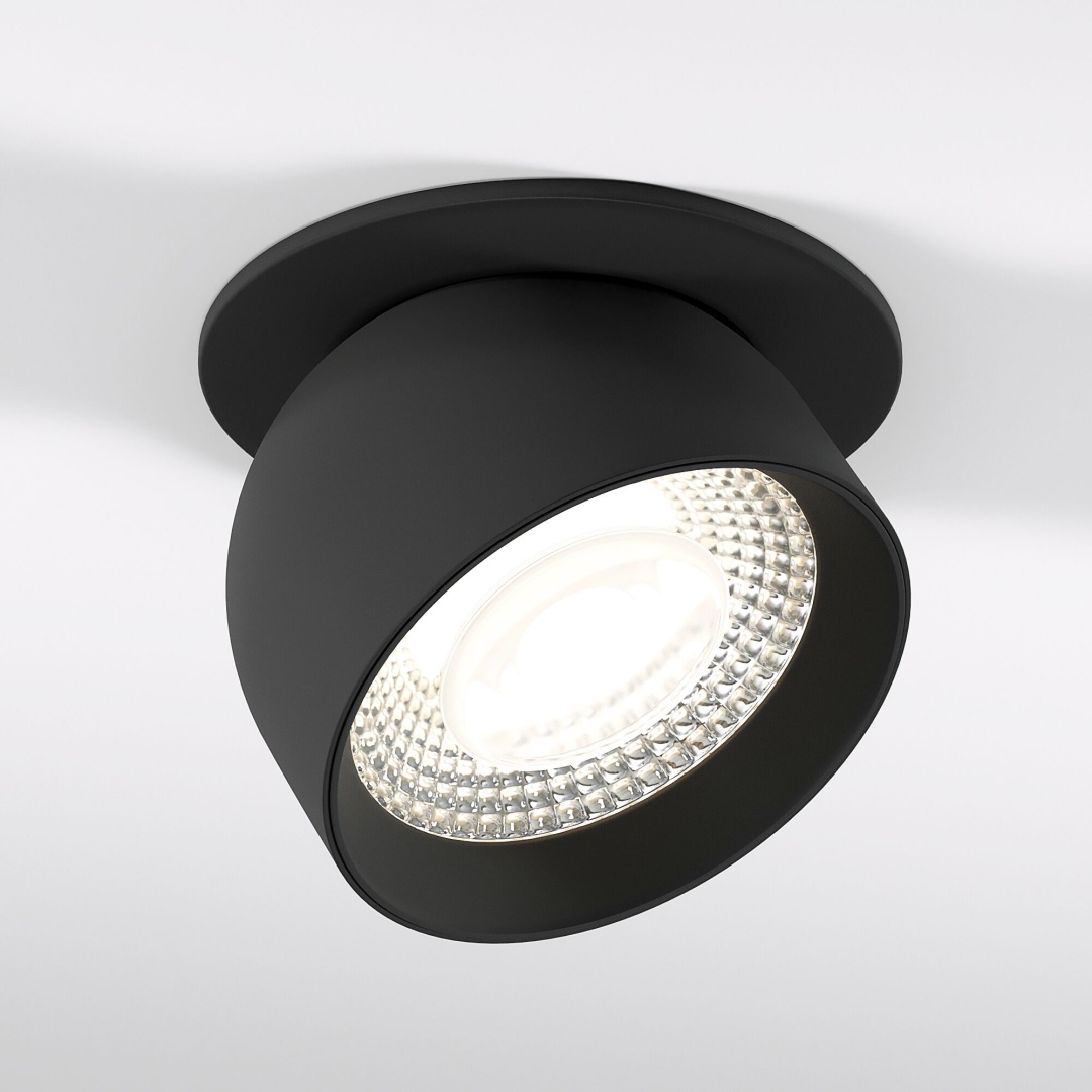 Светильник встраиваемый поворотный светодиодный Uno 8W 4000K черный 25092/LED в строительном магазине