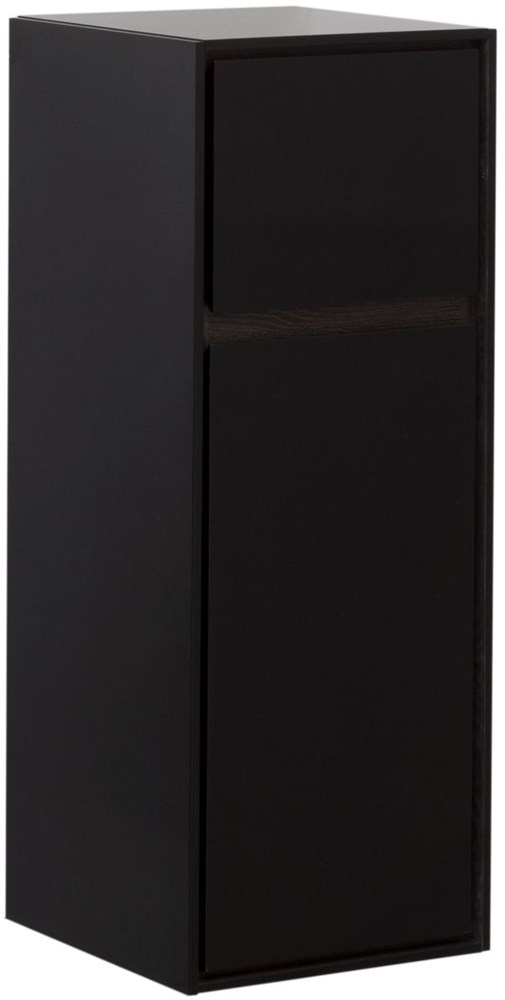 Шкаф-пенал Aquanet Милан 35 черный глянец 00306376 в строительном магазине