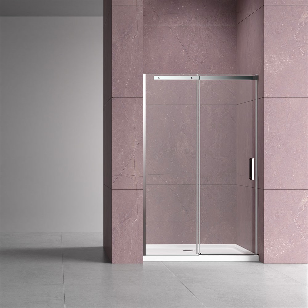 Душевая дверь Dice VDS-4D140CL, 1400, хром, стекло прозрачное в строительном магазине