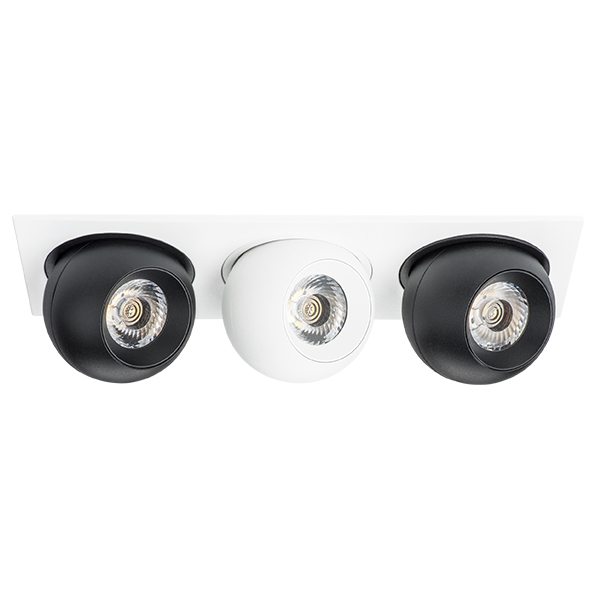 i536746474 Светильник INTERO LED 9W*3 850LM*3 24G БЕЛЫЙ/ЧЕРНЫЙ 4000K (217536+217074+217064+217074) в строительном магазине