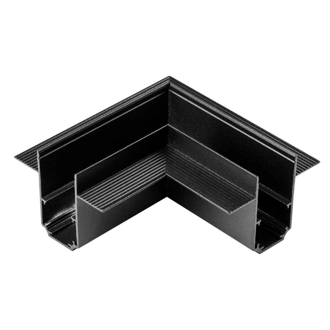 509247 Соединитель угловой горизонтальный UNO для встраиваемого трека ЧЕРНЫЙ в строительном магазине