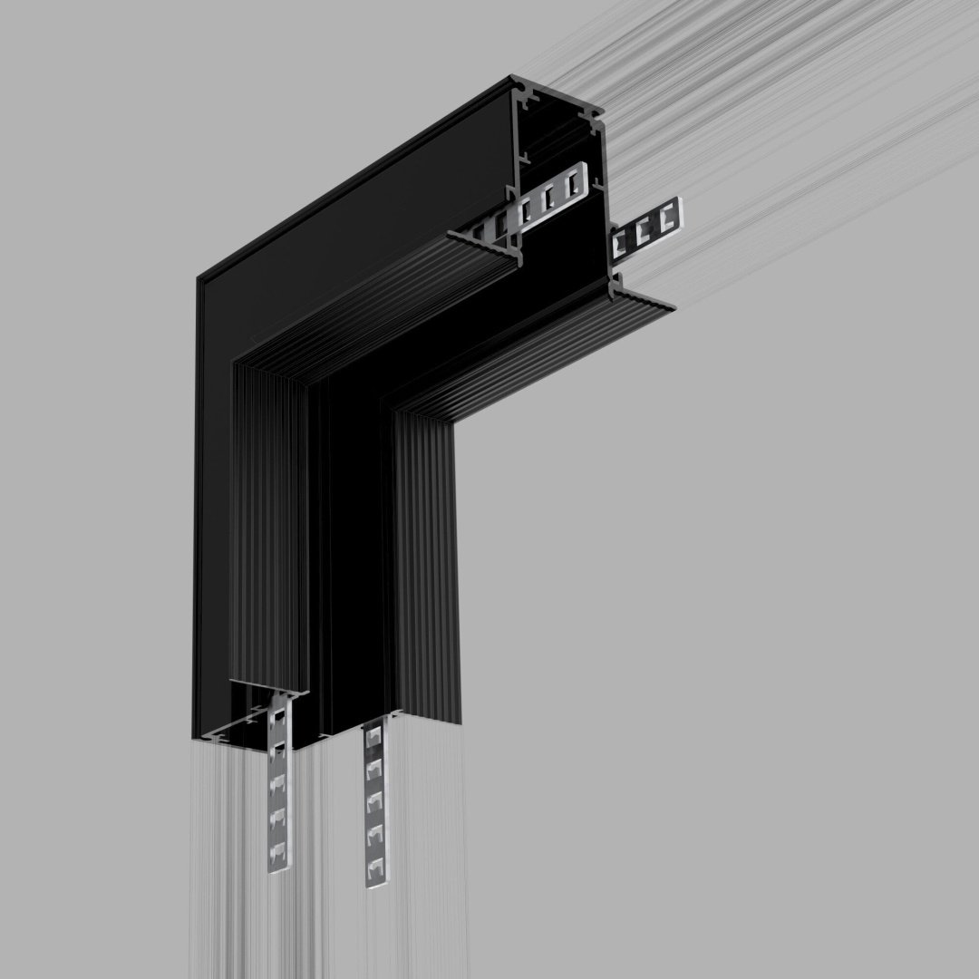 Коннектор угловой внутренний для встраиваемого шинопровода Slim Magnetic 85093/11 в строительном магазине