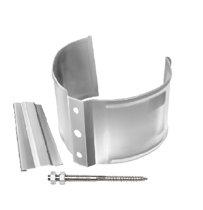 Хомут трубы металл. на кирпич для ПВХ Grand Line Стандарт белый