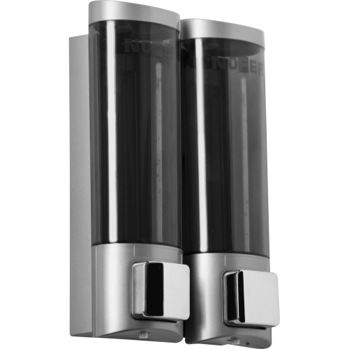 Дозатор жидкого мыла Nofer 03032.T, серый в строительном магазине