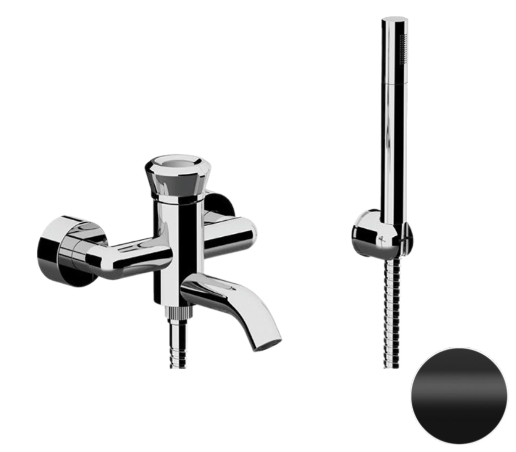 Смеситель для ванны Remer Element ET02NO, черный матовый в строительном магазине