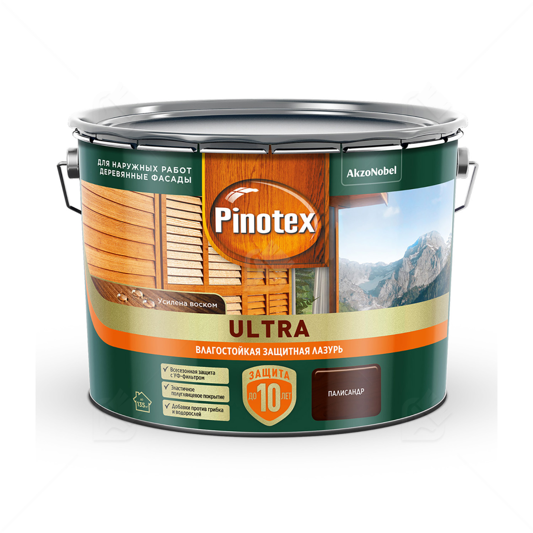 Пропитка Pinotex Ultra AWB полуглянцевая палисандр 9 л