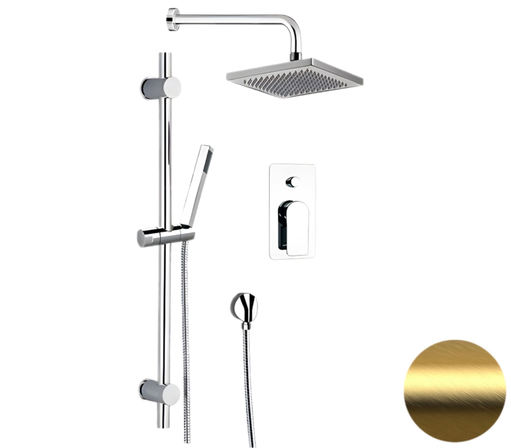 Душевая система Remer Infinity I09S07OBG, золото брашированное в строительном магазине