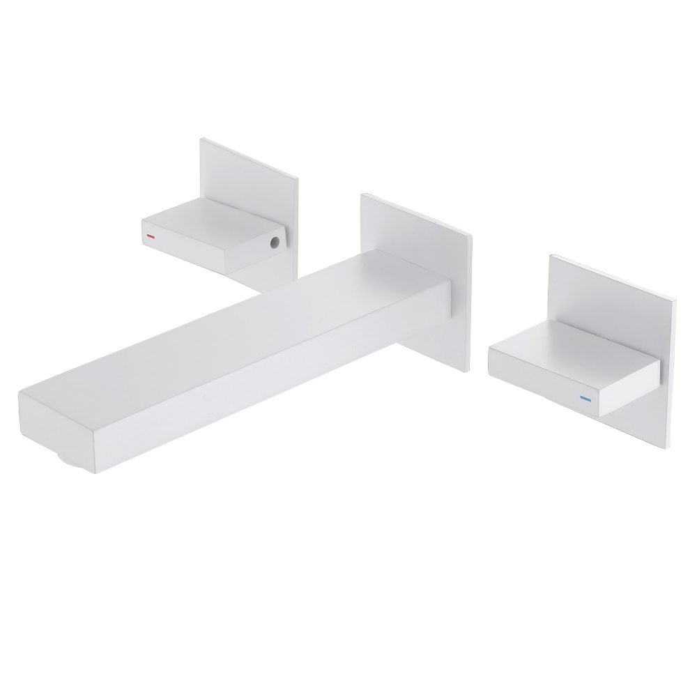 Смеситель ABBER Daheim AF82122W для раковины скрытого монтажа, белый матовый в строительном магазине