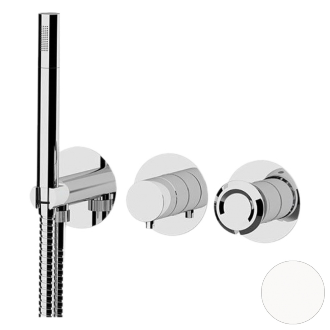 Смеситель для душа Remer Element ET97D2PBO, белый матовый в строительном магазине