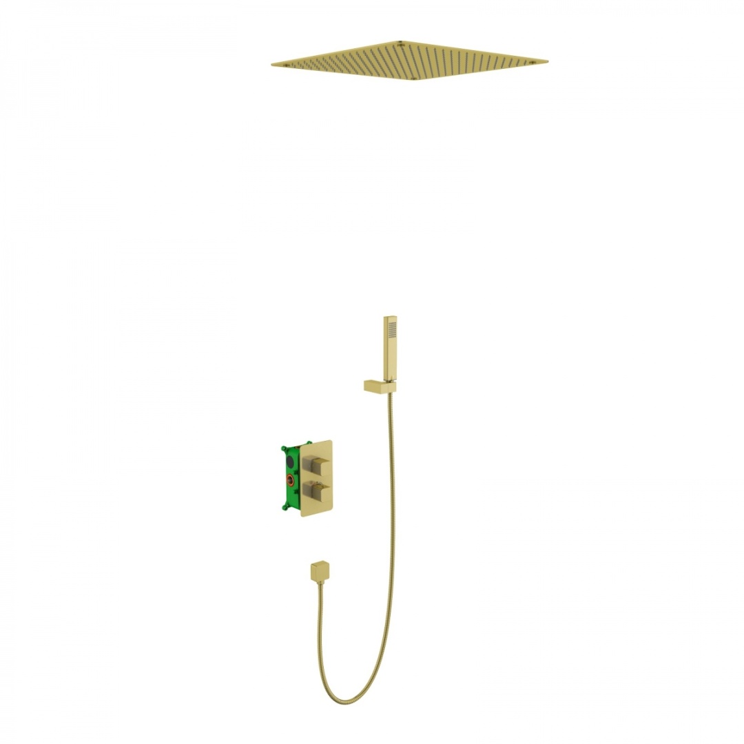 Душевая система встроенная с термостатом Timo Petruma (SX-5029/17SM) золото матовое в строительном магазине