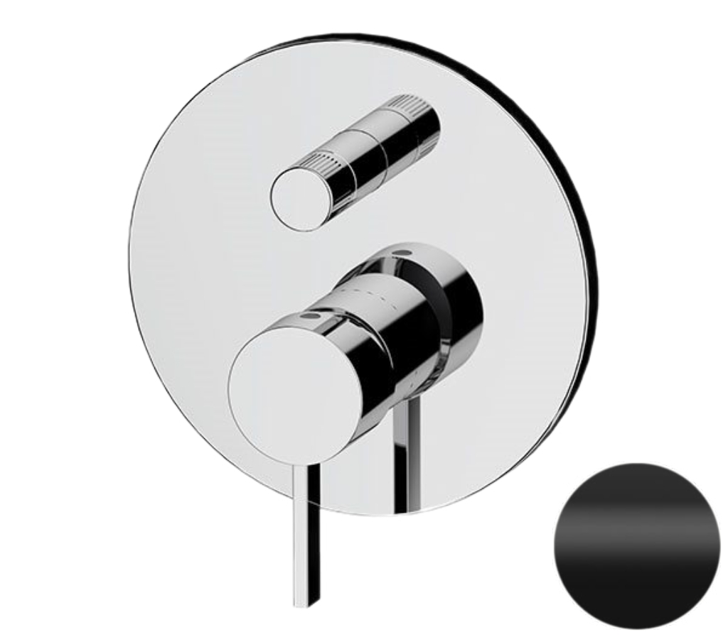 Смеситель для душа Remer Metrica MC09HNO, черный матовый в строительном магазине