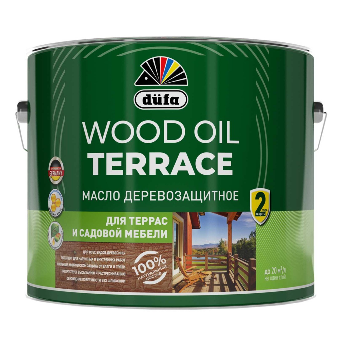 Масло Dufa Wood Oil Terrace для террас и садовой мебели (лиственница) в строительном магазине