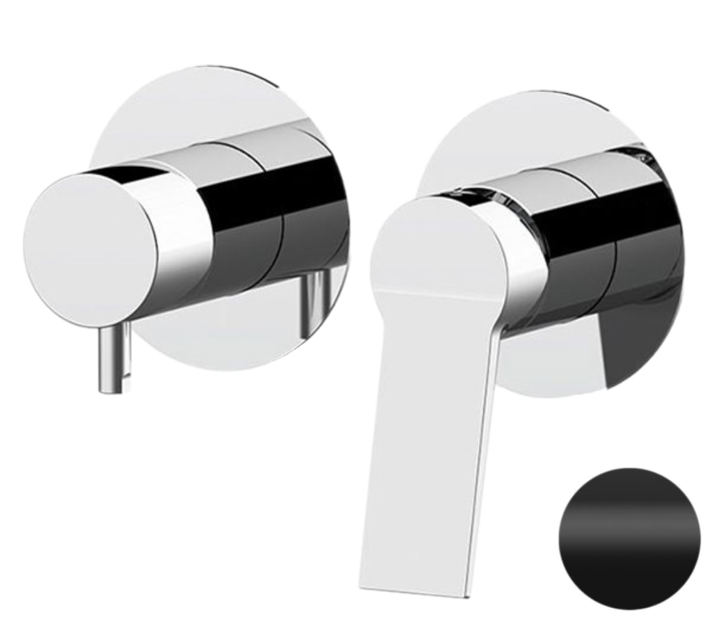 Смеситель для душа Remer Slash SL92ZPNO, черный матовый в строительном магазине