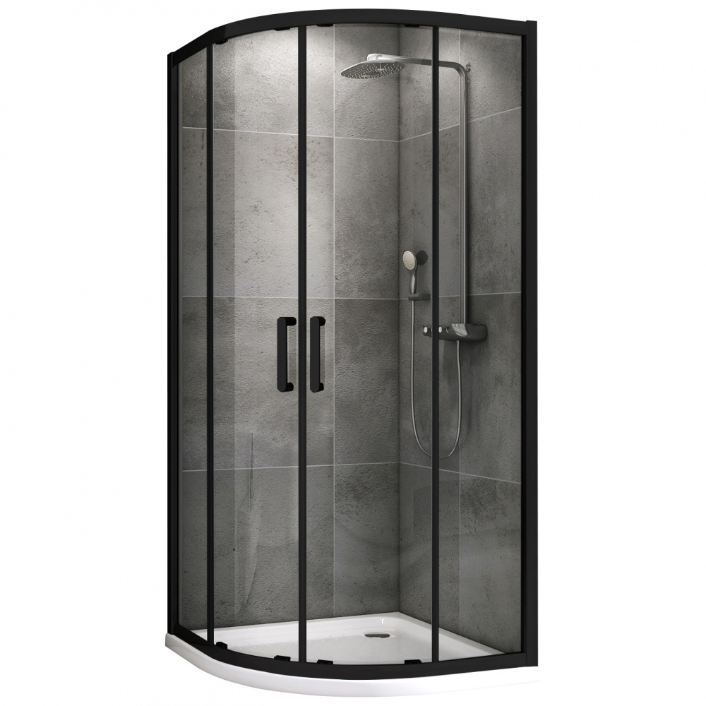 Душевой уголок ABBER Schwarzer Diamant AG01080B в строительном магазине