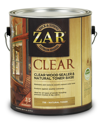 Палубное Масло Zar (Зар) Clear Wood Sealer атмосферостойкое 3,8л