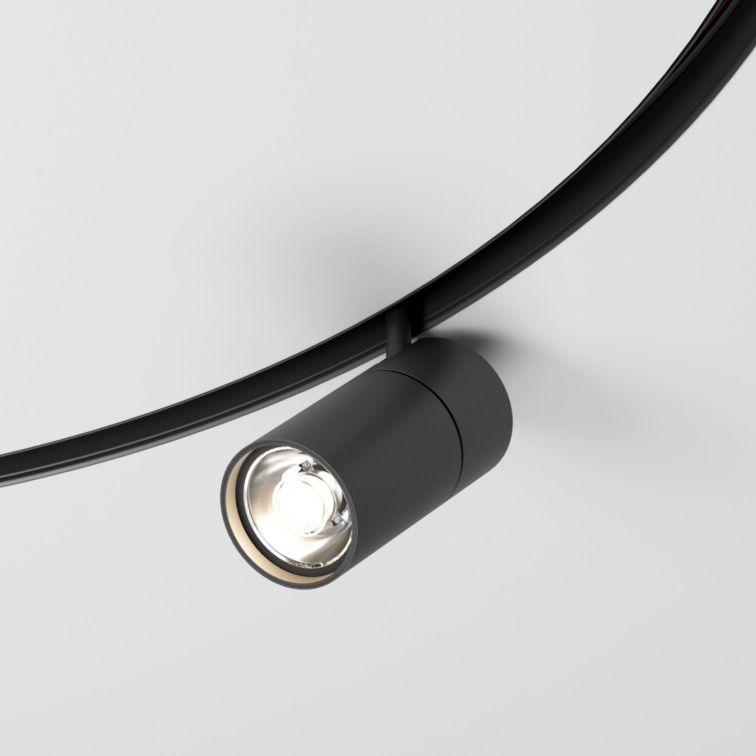 Slim Magnetic Трековый светильник для радиусного шинопровода 20W 4200K Comfi чёрный Ø 1200мм 85190/01 в строительном магазине