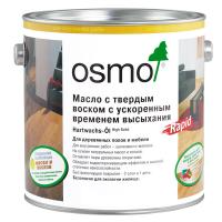 Масло с твердым воском "Rapid" OSMO с ускоренным временем высыхания для полов бесцветное 3232 (шелковисто-матовое) 0,75л в строительном магазине