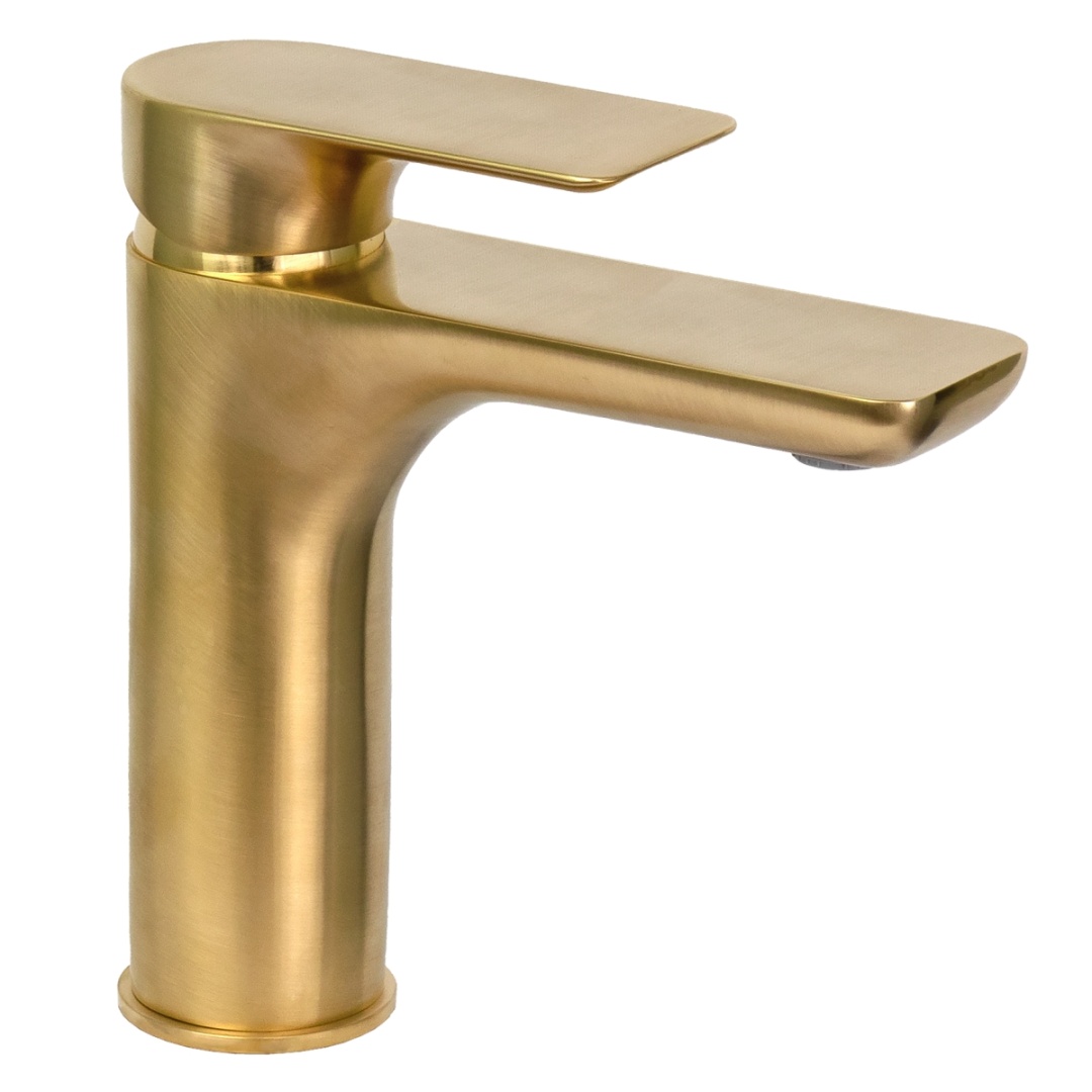 Смеситель для раковины Remer Infinity I12BG, золото брашированное в строительном магазине