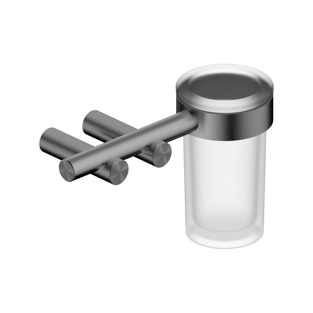 Стакан для зубных щеток с держателем ABBER Osten 316 AA1860BGG брашированная оружейная сталь в строительном магазине