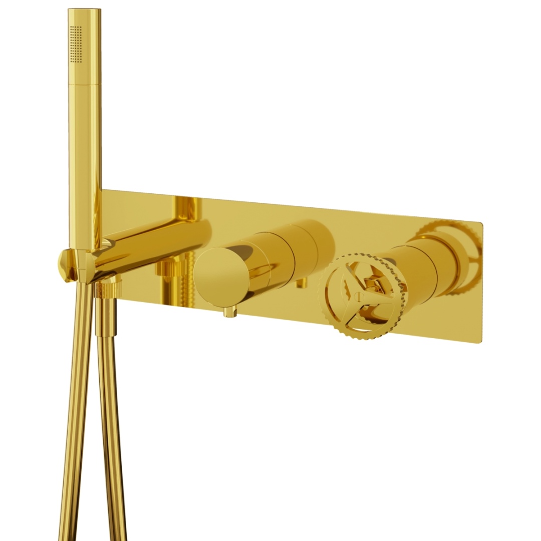 Смеситель для душа Remer Chrono CH97D2DO, золото глянцевое в строительном магазине