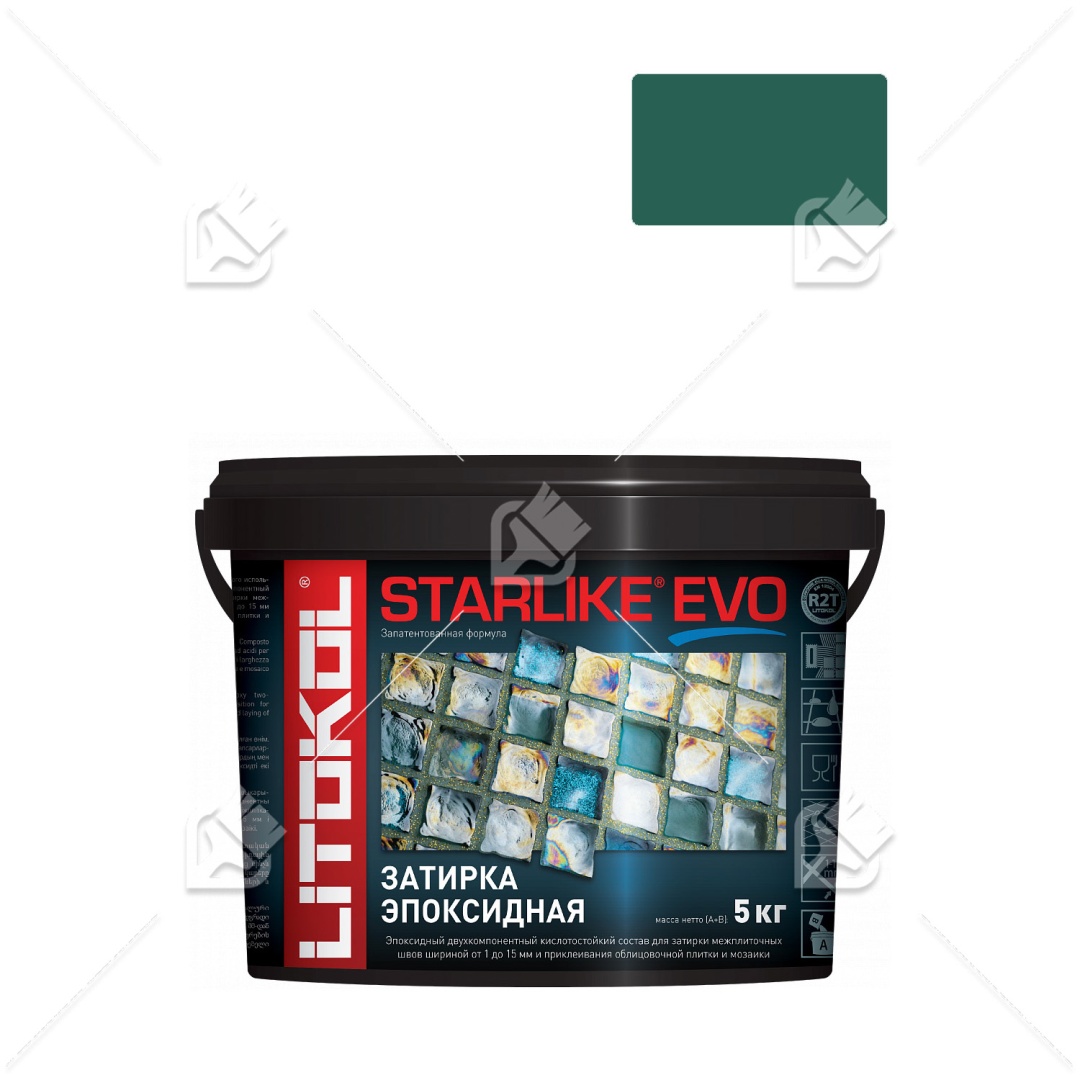 Затирка Litokol Starlike Evo S.430 зелёная хвоя 5кг