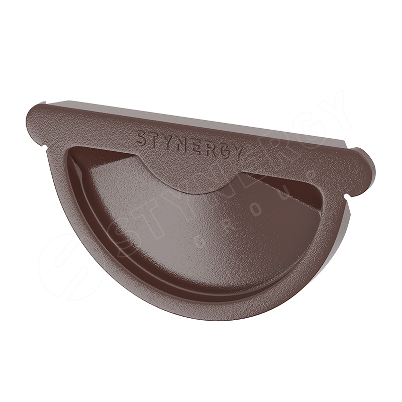 Заглушка желоба Stynergy ПРЕМИУМ PU 125/90 RAL 8017