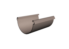 LUX Желоб 3 м D140 мм Docke ПВХ Шоколад