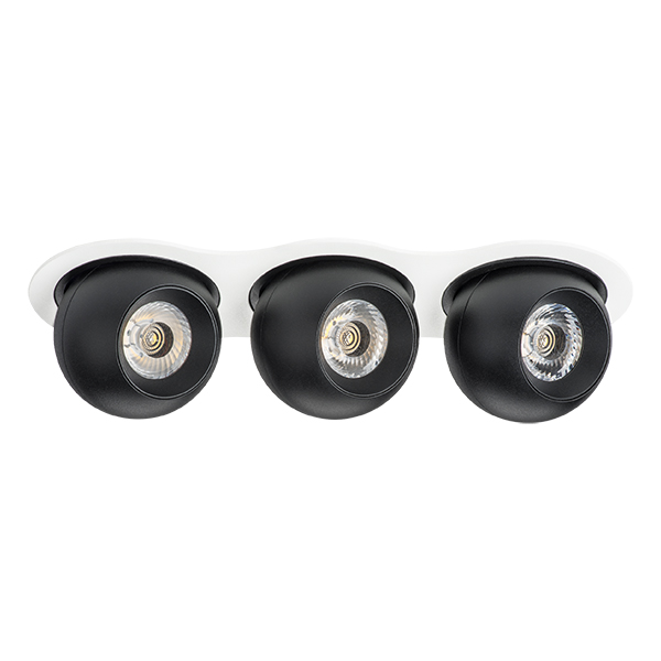 i636747474 Светильник INTERO LED9W*3 850LM*3 24G БЕЛЫЙ/ЧЕРНЫЙ 4000K (217636+217074+217074+217074) в строительном магазине