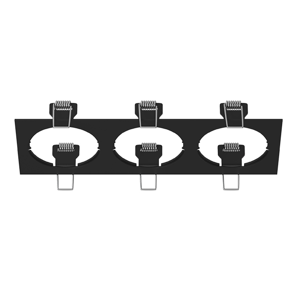 217537 Рамка INTERO 16 Triple QUADRO ЧЕРНЫЙ в строительном магазине