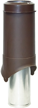 Krovent Pipe-VT IS Выход вентиляции 150/изол./500 коричневый (RAL 8017)