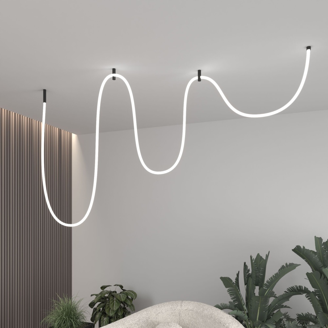 Гибкий неон 336 Led 12 Вт IP20 4200K Full light круглый дневной белый, 5 м 24V 12W 336Led 2835 IP20 в строительном магазине