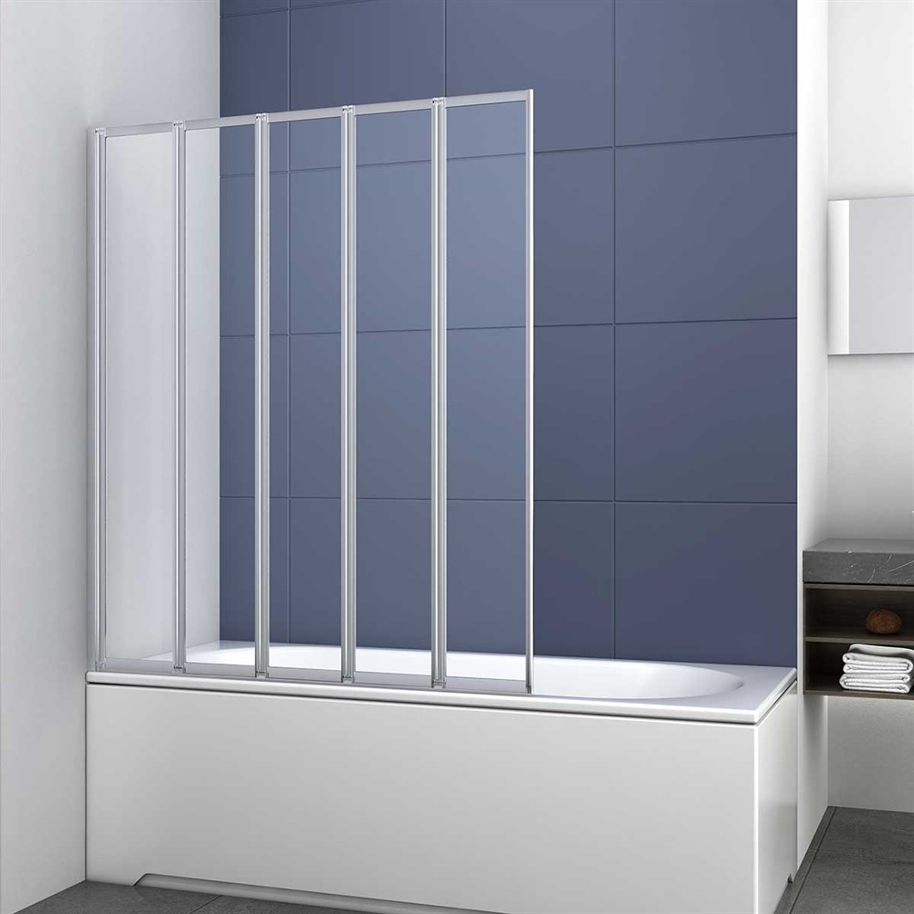 Шторка на ванну Vincea VSB-32120CL, 1200*1400, хром, стекло прозрачное в строительном магазине