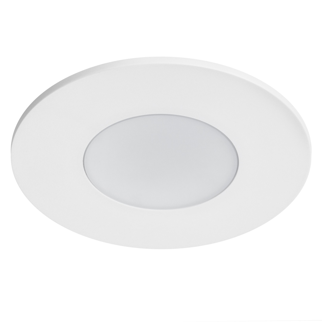 012806 Рамка (светильник) PVC д/LED-модулей 941хх и LED-ламп D50мм PIANO ROUND БЕЛЫЙ IP65 в строительном магазине