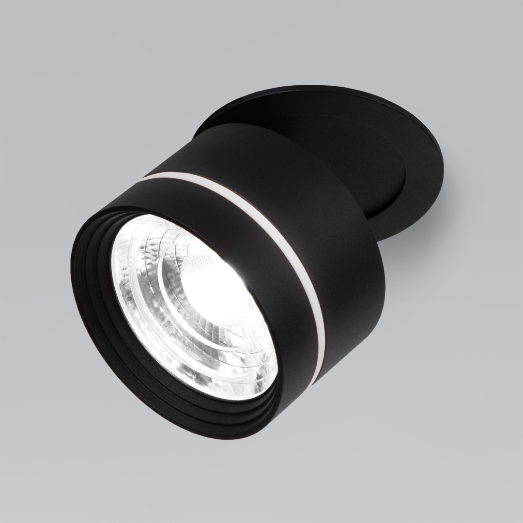 Встраиваемый поворотный светодиодный светильник 8W 4200K чёрный 25035/LED в строительном магазине