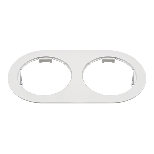 214656 Рамка DOMINO Double ROUND МR16 БЕЛЫЙ в строительном магазине