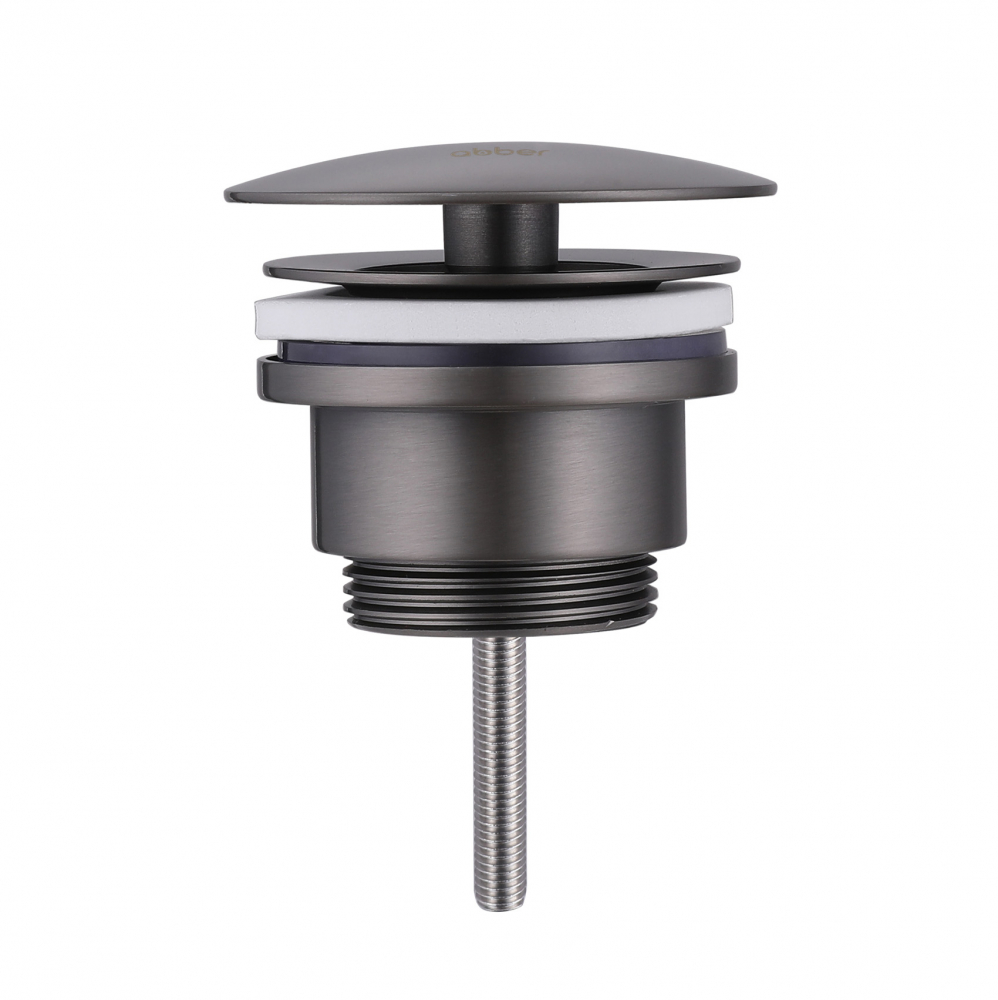 Донный клапан ABBER AF0012NG без перелива, фиксированный, никель в строительном магазине