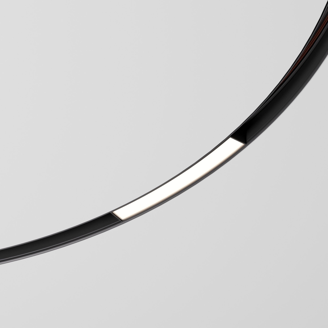 Slim Magnetic Трековый светильник для радиусного шинопровода 8W 4200K Planar чёрный Ø 1200мм 85181/01 в строительном магазине