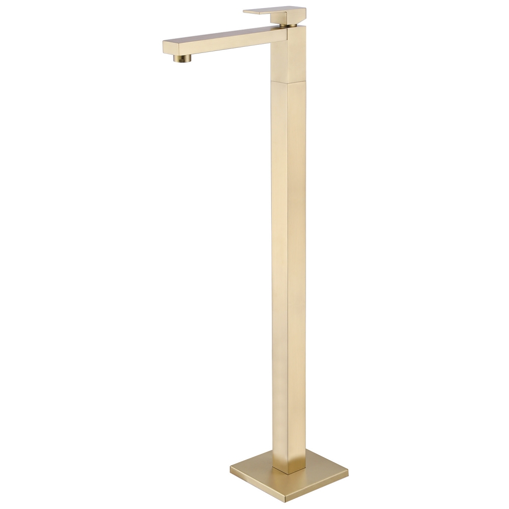 Смеситель ABBER Daheim AF8241G напольный для раковины, золото матовое в строительном магазине