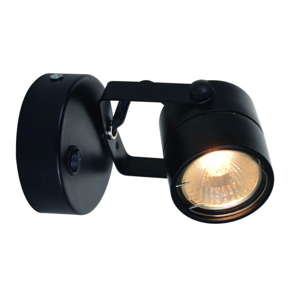 Спот Arte Lamp Lente A1310AP-1BK в строительном магазине