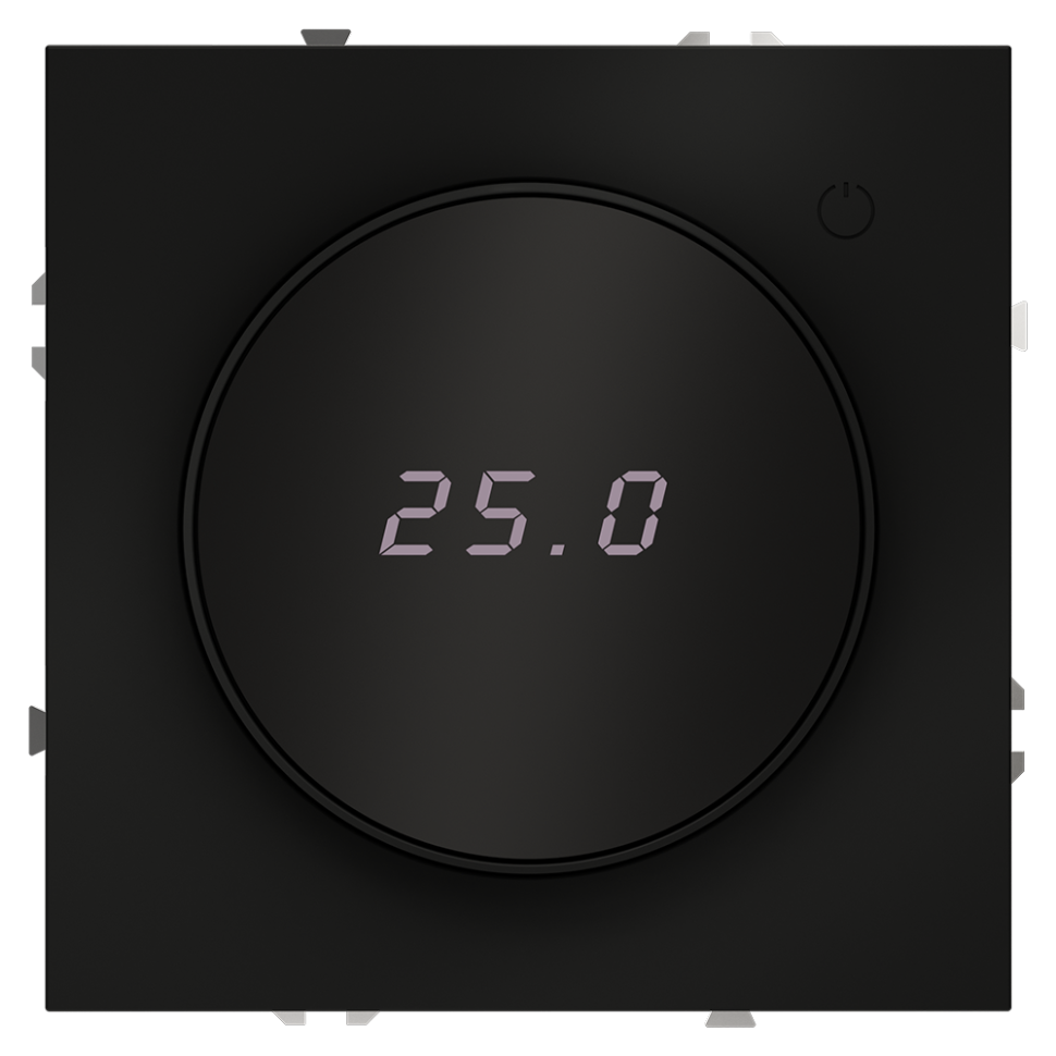 Терморегулятор электронный VOLTUM S70 с индикацией и датчиком, для теплого пола, (черный матовый) в строительном магазине