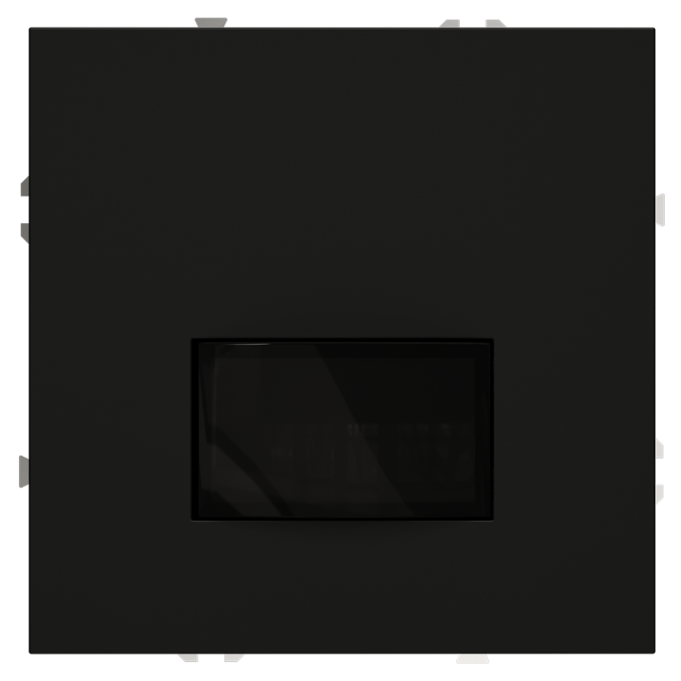 Датчик движения встраиваемый VOLTUM S70, (черный матовый) в строительном магазине