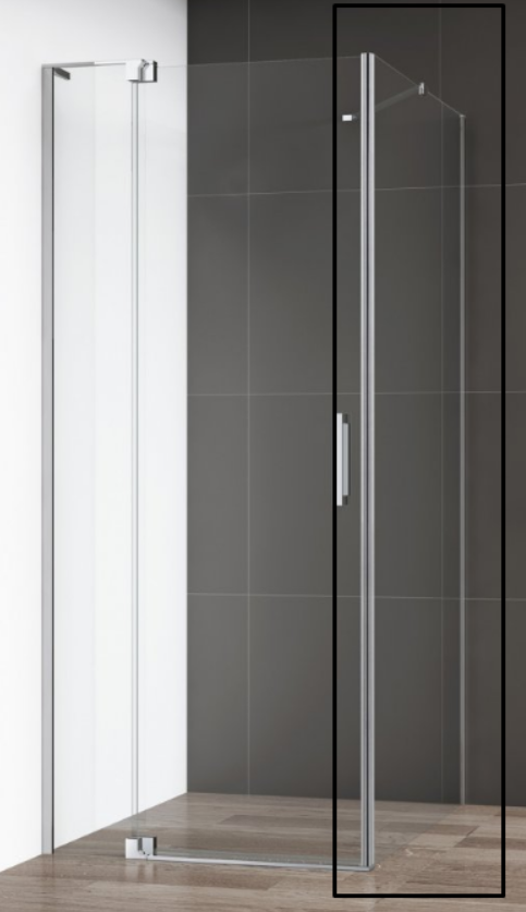 Боковая стенка CEZARES SLIDER-90-FIX-C-NERO в строительном магазине