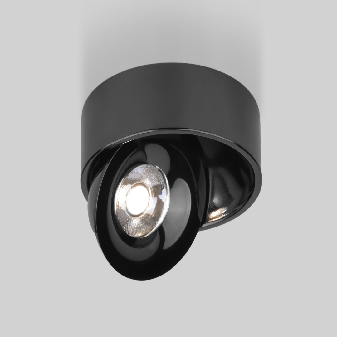Накладной светодиодный светильник Glide черный жемчуг 25100/LED в строительном магазине