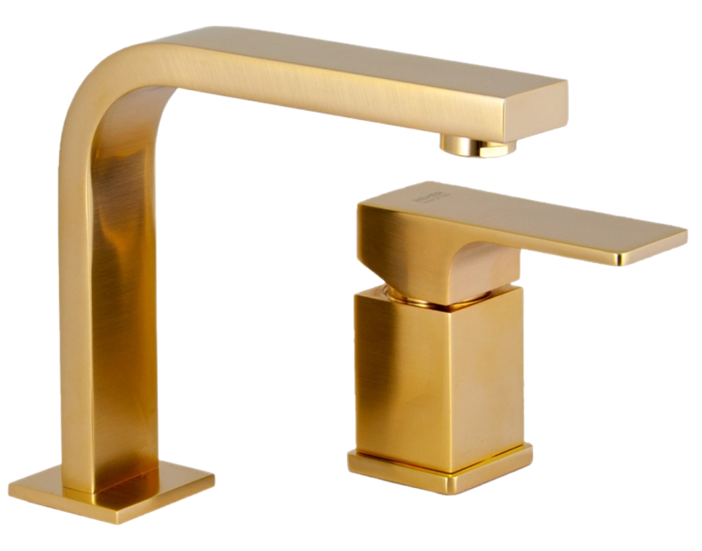 Смеситель для раковины Remer Absolute AU57BG, золото брашированное в строительном магазине